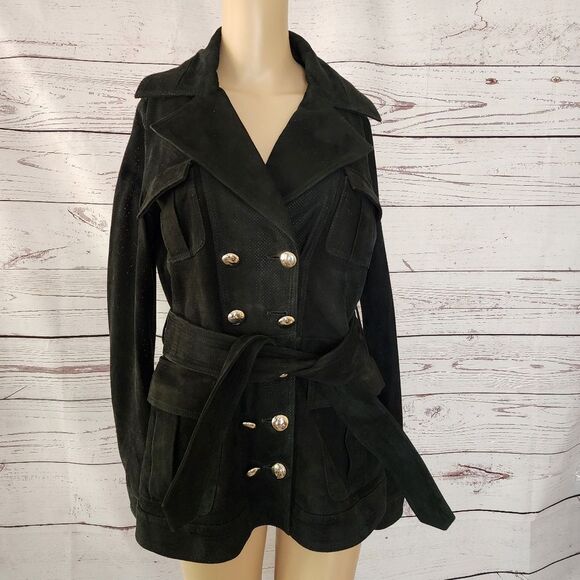 NOI Firenze Black Leather Jacket 44 - Picture 1 of 8